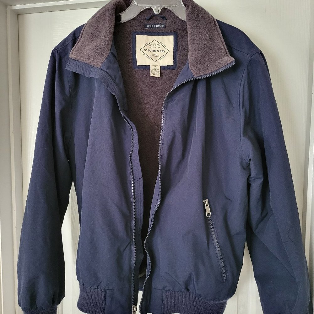 St John's Bay Water Resistant Fleece Lined Jacket Mens Size M